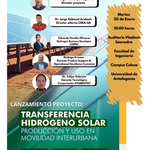 Proyecto de hidrógeno solar para movilidad interurbana se lanza en Antofagasta con workshop abierto a la comunidad