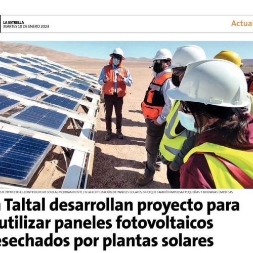 Nota La Estrella Antofagasta: Proyecto reciclaje paneles fotovoltaicos FIC-R Taltal