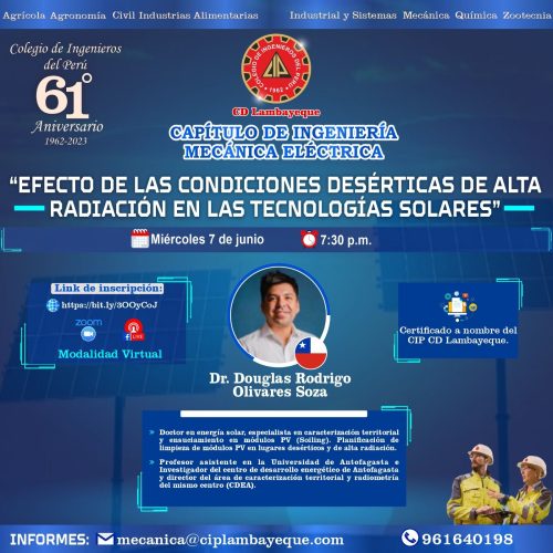 Investigador del CDEA dictó charla para ingenieros peruanos