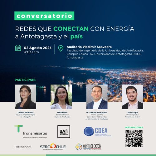 CDEA-UA y Transmisoras de Chile discutirán sobre el rol fundamental de la energía en Chile